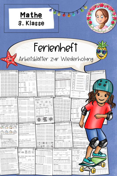 Ferienheft Mathe 3. Klasse – Wiederholung & Übungen – 1594561