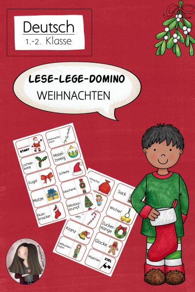FREEBIE: Lese-Lege-Domino Weihnachten (1./2. Klasse) – 238352