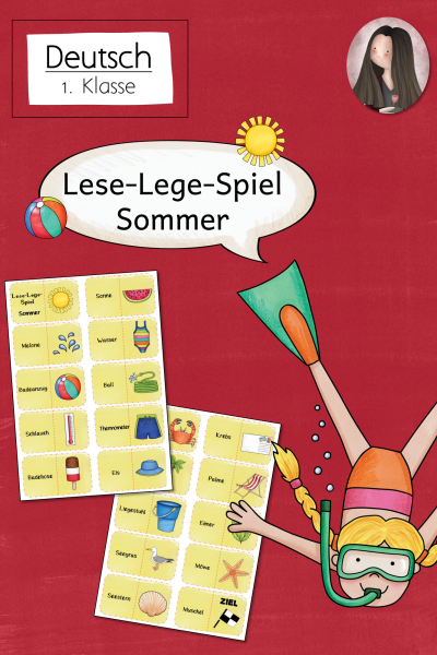 FREEBIE: Lese-Lege-Spiel zum Sommer (1. Klasse) – 379101