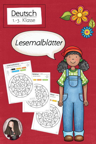 FREEBIE: Mandala-Lesemalblätter Klasse 1-3 – 114853