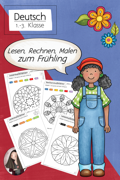 FREEBIE: Rechnen, Lesen, Malen zum Frühling – 134072