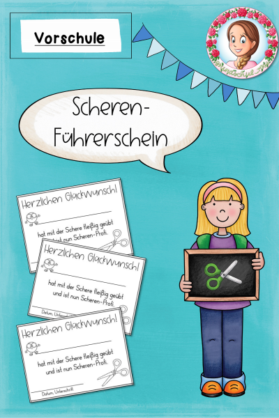 FREEBIE: Scheren-Führerschein für die Kita / Vorschule – 814841
