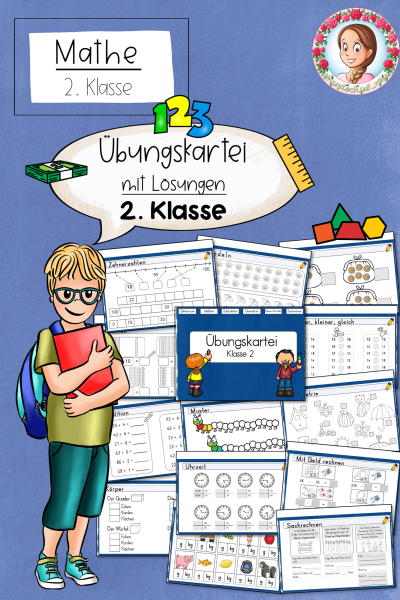 Freiarbeit in der Mathematik: Die Übungskartei – mit Lösungen (Klasse 2) – 910378