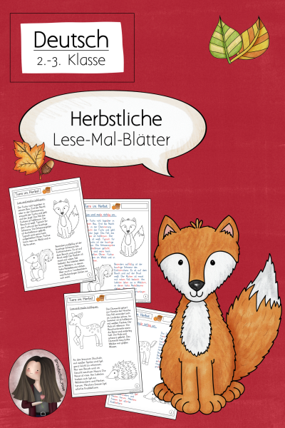 Herbstliche Lese-Mal-Blätter (2./3. Klasse) – 84887