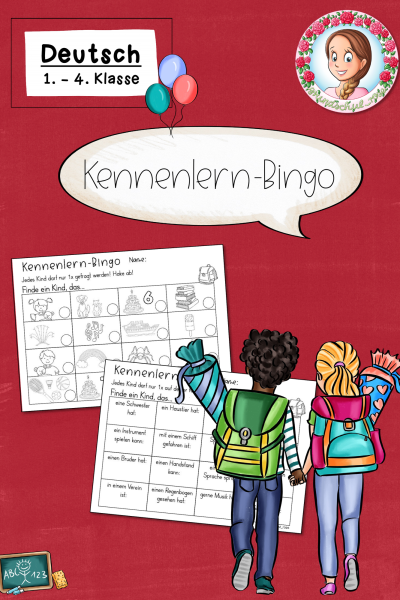Kennenlern-Bingo / Bingo / Spiel (1.-4. Klasse) – 1211842