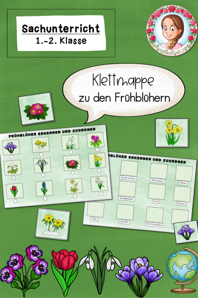 Klettmappe zu den Frühblühern / Frühblüher (1. Klasse) – 291988