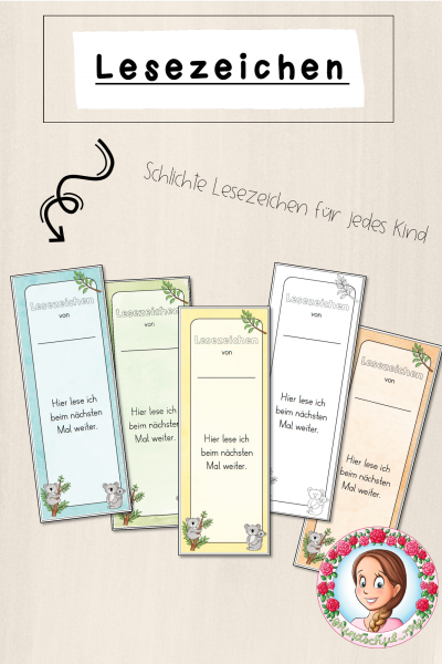Koala-Klasse: Lesezeichen (Classroommanagement) – 874911