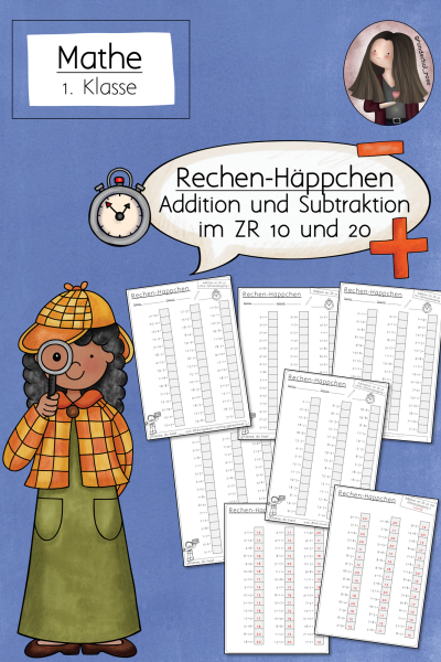 Kopfrechnen Klasse 1 ZR 20 Rechen-Häppchen Mathematik – 317160