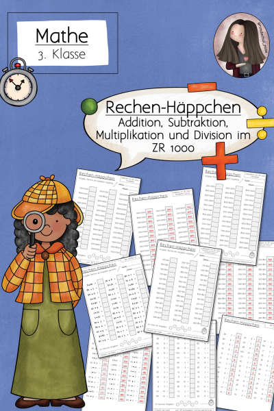 Kopfrechnen Klasse 3 ZR 1000 Rechen-Häppchen Mathematik – 319509