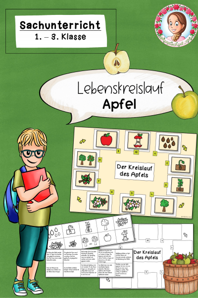 Kreislauf des Apfels / Apfel / Apfeljahr (1.-3. Klasse) – 1125175
