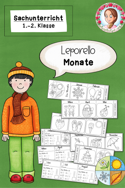Leporello Jahreszeiten Monate (Klasse 1 bis 2) – 731975