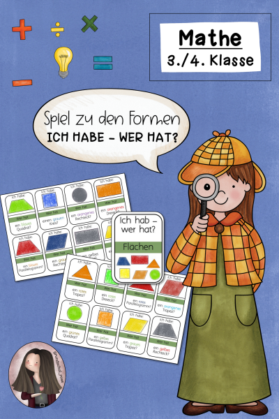 Lernspiel zu den Formen (Ich habe – Wer hat?) – 332092