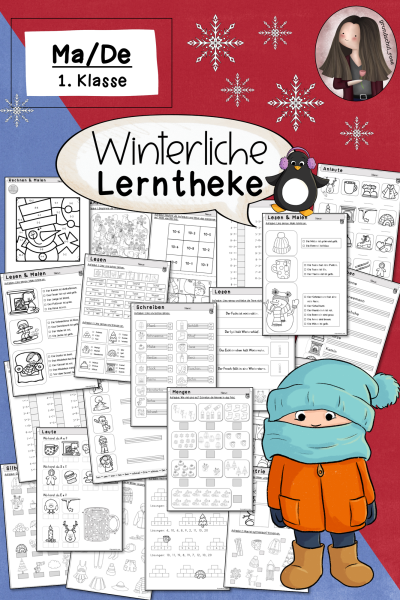 Lerntheke Winter (1. Klasse) Deutsch Mathematik – 509020