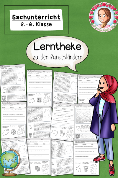 Lerntheke zu den Bundesländern / Bundesländer / Deutschland (3.-6. Klasse) – 1084514