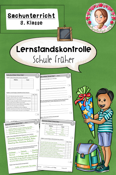 Lernzielkontrolle Schule früher (2.-3. Klasse) – 1367131