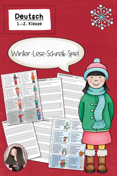 Lesespiel Winter Deutsch – 106905