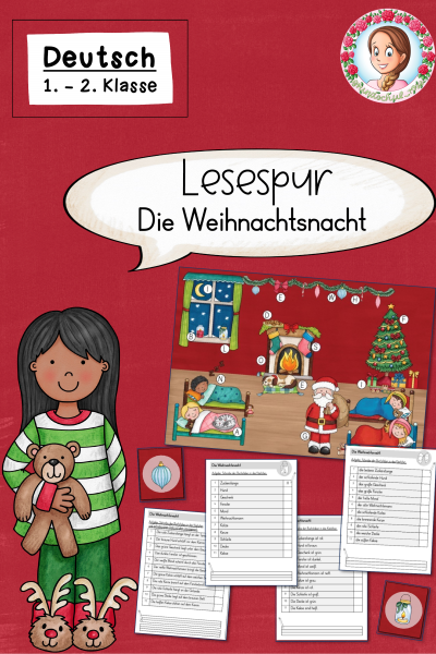 Lesespur: Weihnachten /Winter (Klasse 1 bi 2) – 989357