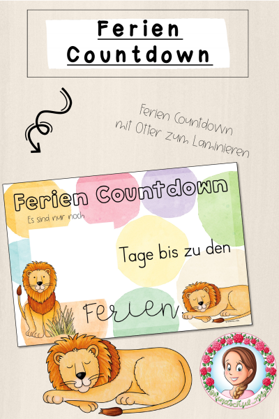 Löwen-Klasse: Ferien Countdown (Classroommanagement) – 1659796