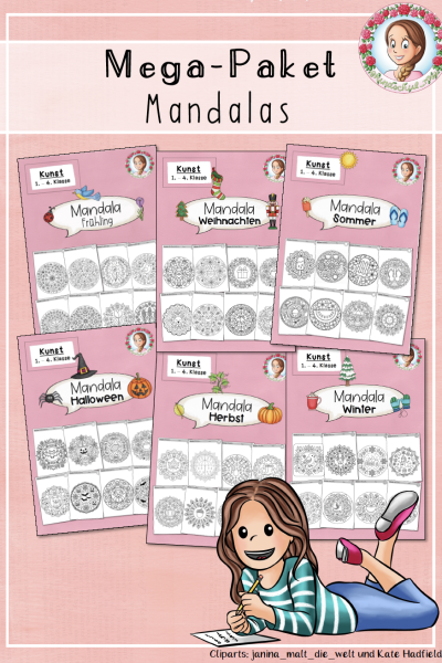 Materialpaket: Mandalas Kunst (1.-6. Klasse) – 1671181