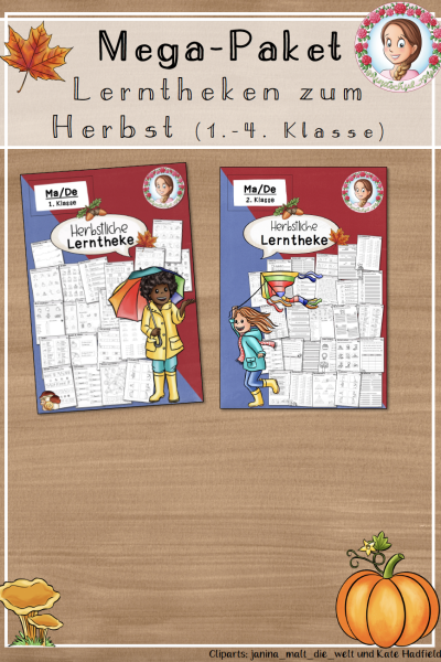 Mega-Paket Herbstliche Lerntheke / Herbst / Herbsthefte (1.-2. Klasse) – 833159