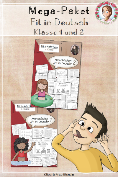 MEGA-Paket Wiederholungsheft Fit in Deutsch (Klasse 1 bis 2) – 863713