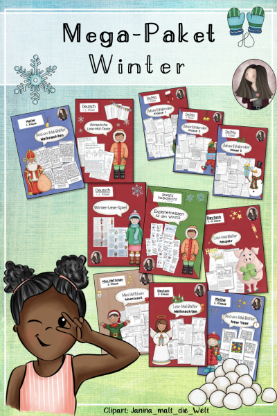 MEGA-Paket Winter & Weihnachten Deutsch Mathematik – 109814
