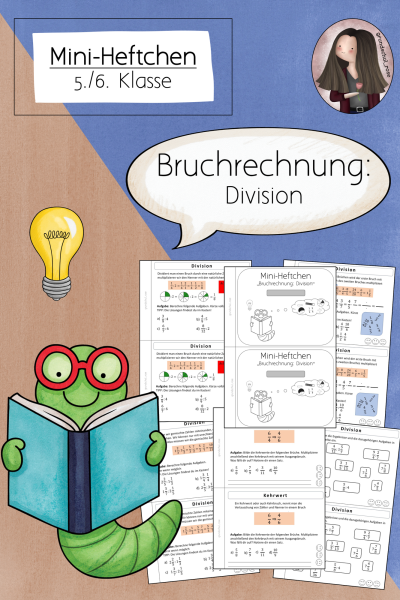 Mini-Heftchen Bruchrechnung (5./6. Klasse – Division) – 301832