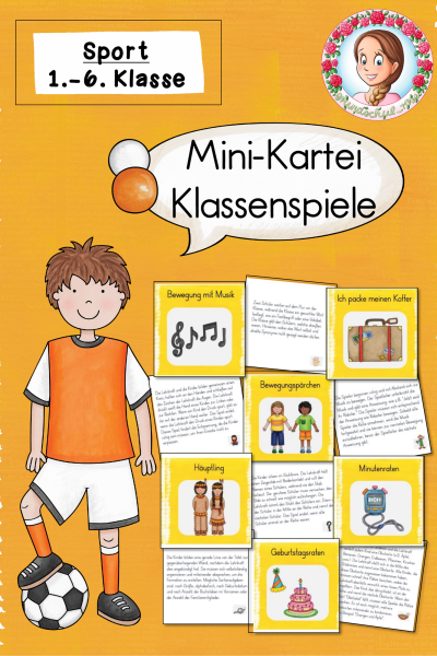 Mini-Kartei: Klassenspiele / Sportunterricht (Klasse 1 bis 6) – 1016470