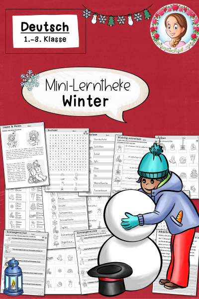 Mini-Lerntheke Winter (Klasse 1 bis 3) Deutsch – 746606