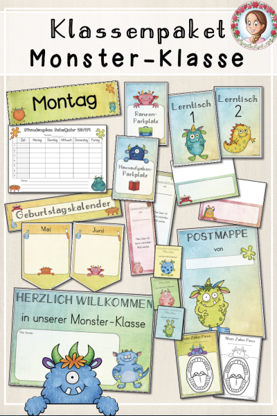 Klassenpaket: Monster-Klasse (Classroommanagement) – 891294