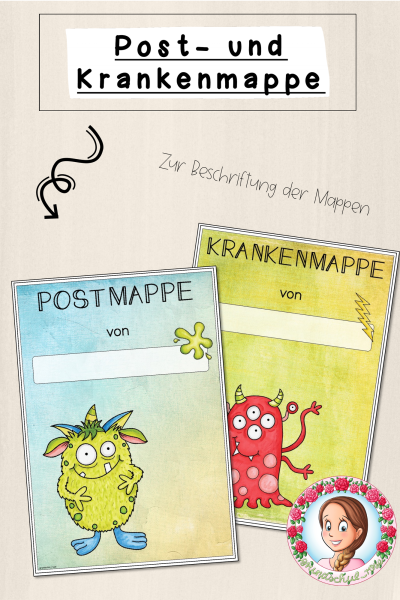 Monster-Klasse: Post- und Krankenmappe (Classroommanagement) – 891274