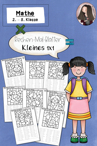 Rechenmalblätter 1×1 – Einmaleins im Zahlenraum 100 (2. Klasse) – 546180
