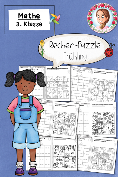 Rechenpuzzles Frühling Klasse 3 ZR 1000 – 1053893