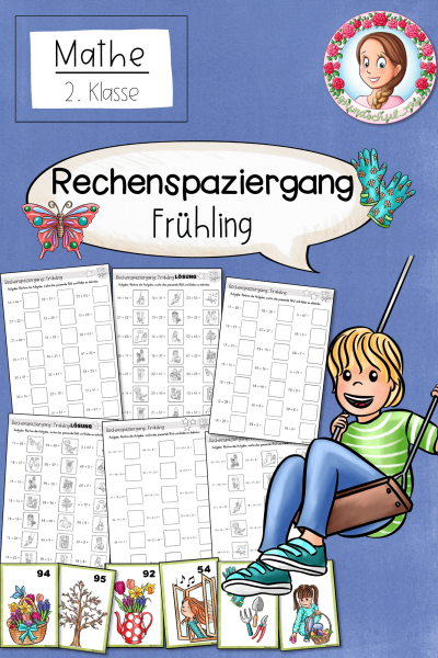 Rechenspaziergang Addition ZR 100 Frühling Klasse 2 – 1475967