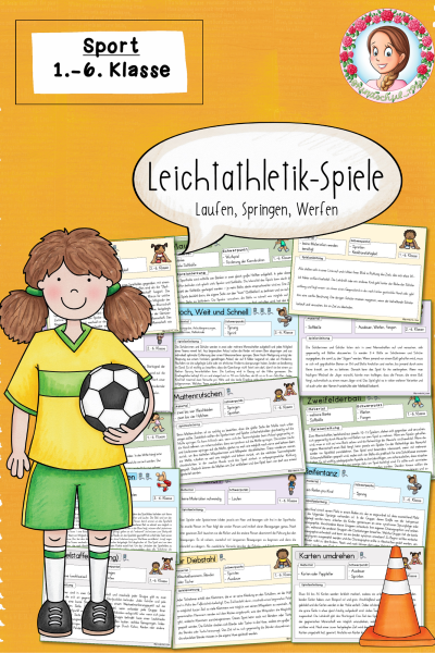 Sportspielekartei: Leichathletikspiele (1.-6. Klasse) – 972204