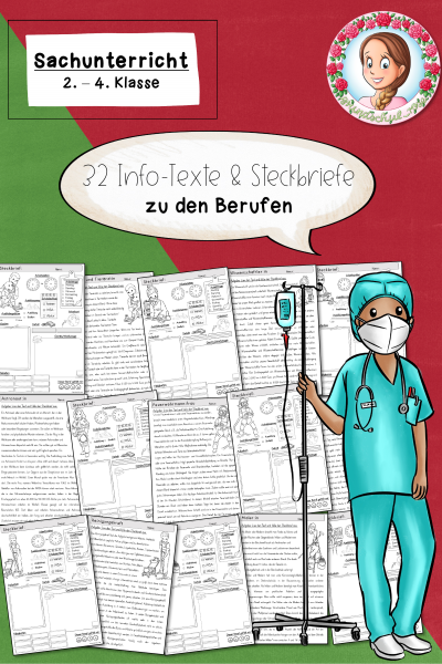 Steckbriefe Berufe Menschen (Klasse 2 bis 4) – 1078469