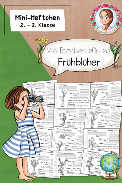 Steckbriefe Mini-Forscherheftchen Frühblüher (Klasse 2 bis 3) – 826623