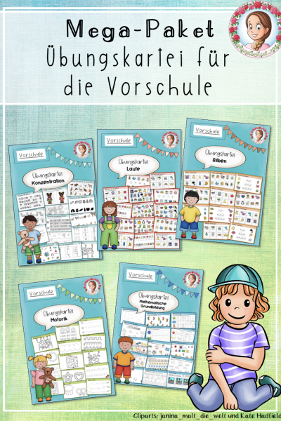 Übungskartei für die Vorschule & Kita: Mega-Paket – 1269654
