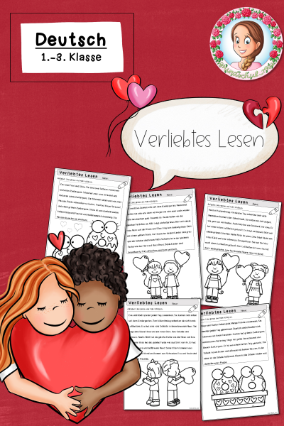 Valentinstag: Verliebtes Lesen (Klasse 2) – 118355