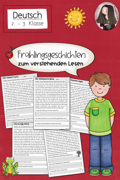 Verstehendes Lesen Frühling Klasse 2 bis 3 Deutsch – 581417
