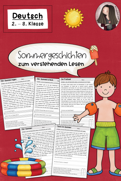 Verstehendes Lesen Sommer – Lesetexte & Aufgaben Klasse 2–3 – 615033