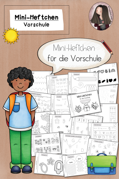 Vorschule Übungsheft – Mini-Heft für Kita & Freiarbeit zur Schulvorbereitung – 145791