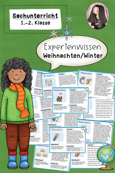 Wissenskartei Winter (Klasse 1 bis 2) Sachunterricht – 96180