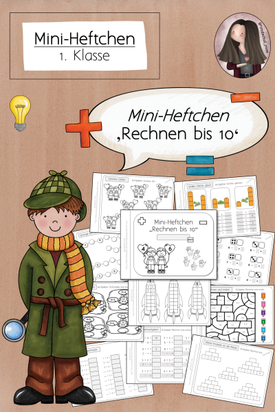 Mini-Heftchen Addition Subtraktion Zahlenraum 10 – 314219