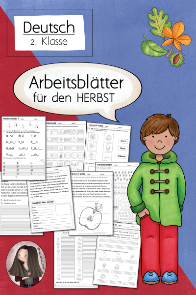 Herbst: Üben & Lernen – Arbeitsblätter Deutsch & Mathematik (2. Klasse) (89441)