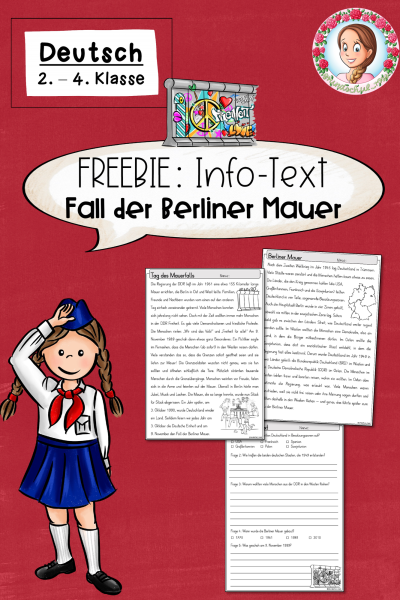 FREEBIE: Info-Text zum Mauerfall – Geschichte & Deutsche Einheit (2.–4. Klasse) (1741783)