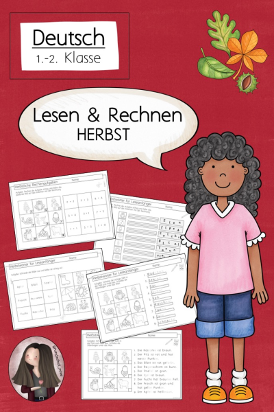 Lesen & Rechnen im Herbst (Klasse 1) – 200127