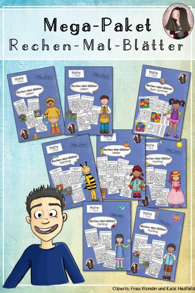 Mathematik: Mega-Paket Rechenmalblätter – 488027