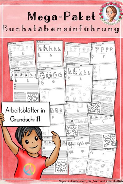 Mega-Paket zur Buchstabeneinführung (Grundschrift) (ABC-Lehrgang) – 621115