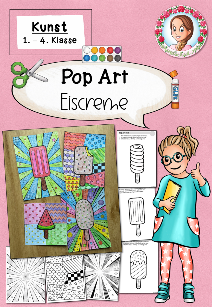 Eis Pop Art Kunst Sommer Klasse 1-4 Cover